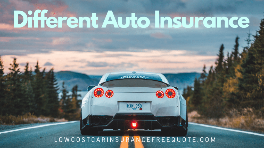 Different Auto Insurance